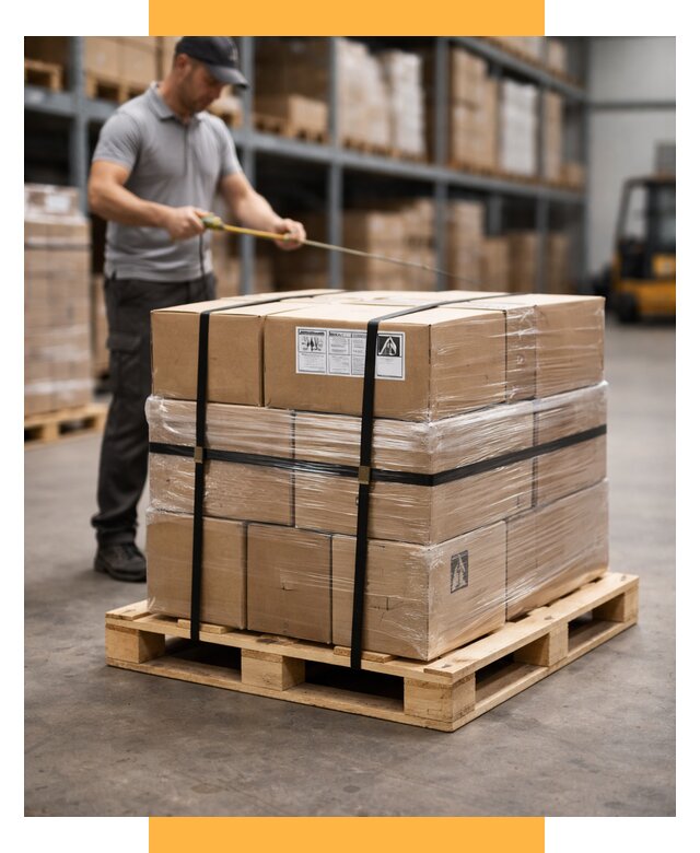 Упаковка и паллетирование грузов от 3553 р. | СетСервис-Кнп