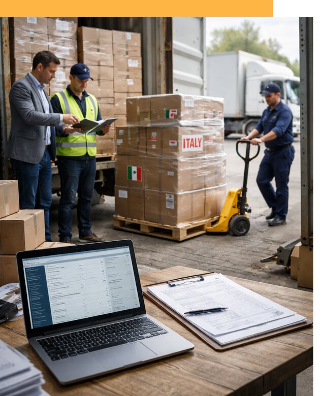 Доставка грузов из Италии: морские и авиаперевозки от 18274