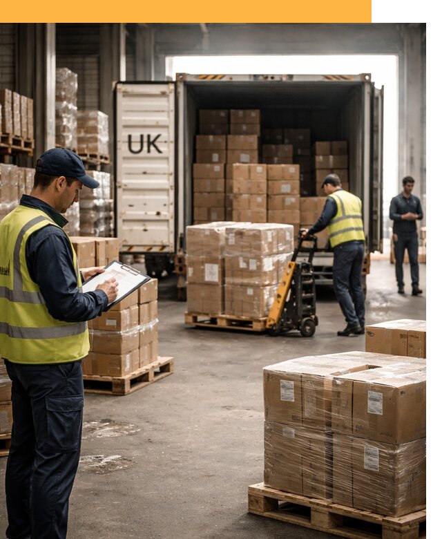 Доставка грузов из Великобритании с таможенным оформлением от 12690