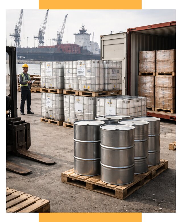 Доставка химического сырья из Индии от 253800 р. | СетСервис-Кнп