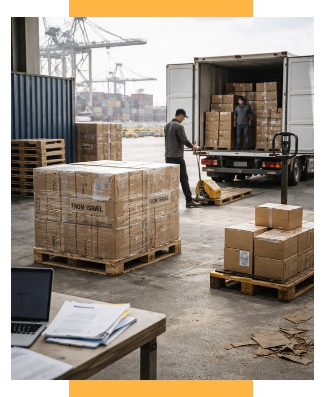 Доставка грузов из Израиля от 15228 р., логистика от СетСервис-Кнп