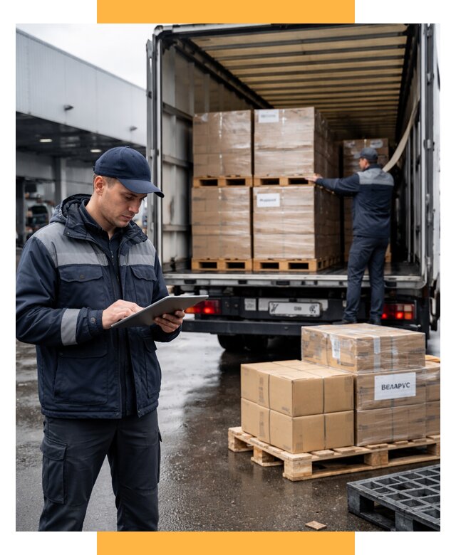Доставка грузов из Беларуси от 15228 р. логистика СетСервис-Кнп