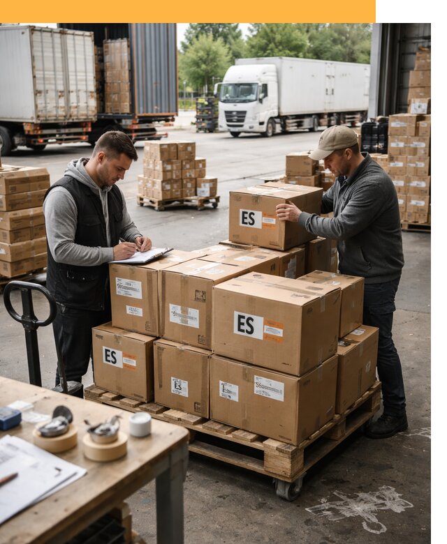 Доставка грузов в Испанию автотранспортом от 35532 руб