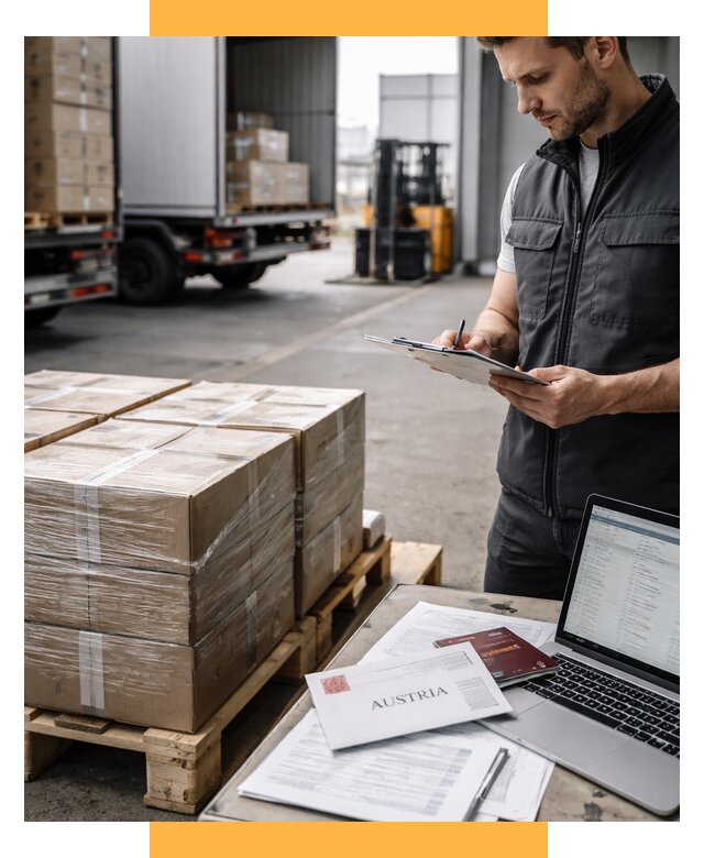 Доставка в Австрию от 65988 р. Логистика и экспорт СетСервис-Кнп