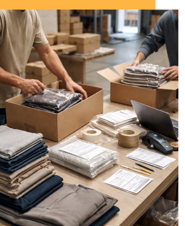 Перевозка одежды по миру от 7614 руб. с таможенным оформлением