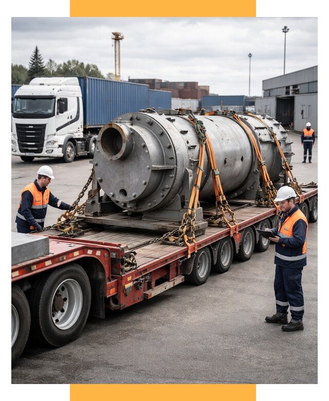 Перевозка тяжеловесных грузов под ключ от 152280 р. | СетСервис-Кнп